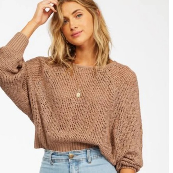 Billabong Sweaters - Billabong Sundown Sweater in the color Mushroom - Large